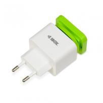 Opakowanie Ładowarka sieciowa IBOX C-33 3XUSB, ZWIJANY KABEL ILUC33W (2-Pin; kolor biały)