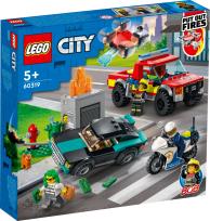 Opakowanie Lego CITY 60319 Akcja strażacka i policyjny pościg