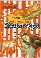 Okładka książki Leśna kolorowanka. Zwierzęta