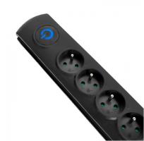 Opakowanie Listwa zasilająca Qoltec 50112 (3m; kolor czarny)