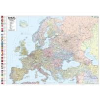 Opakowanie Mapa ścienna Europy. Polityczno-drogowa 1:4 300000