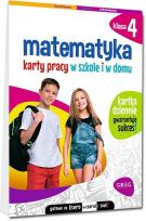 Okładka książki Matematyka SP 4 Karty pracy w szkole i w domu