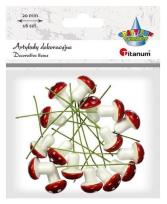 Opakowanie Muchomory styropianowe 17x20mm drucik 55mm 16szt