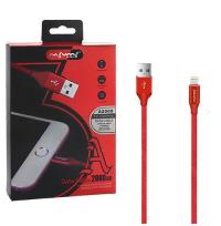 Opakowanie NAFUMI KABEL USB LIGHTNING 3A 3000MAH QUICK CHARGER QC 3.0 2M IPHONE NFM-A2000 NFM-A2000 CZERWONY