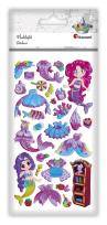 Opakowanie Naklejki wypukłe syrenki i stroje mix