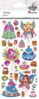 Opakowanie Naklejki wypukłe wróżki i stroje mix 31szt