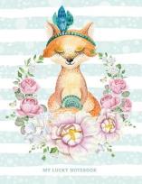 Opakowanie Notatnik ozdobny 128x1165/64K kratka Lisek