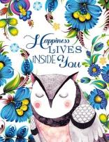 Opakowanie Notatnik ozdobny 128x1165/64K kratka Sowa