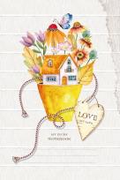 Opakowanie Notatnik ozdobny 143x210/64K linia Doniczka