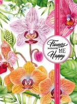 Opakowanie Notatnik ozdobny 145x197/120K kratka TW Storczyki