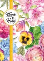 Opakowanie Notatnik ozdobny 165x238/80K kratka Bratki