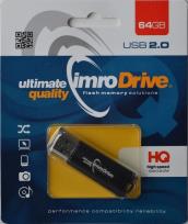 Opakowanie Pendrive IMRO BLACK/64GB (64GB; USB 2.0; kolor czarny)