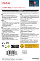 Opakowanie Pendrive SanDisk Ultra SDDDC2-128G-G46 (128GB; USB 3.1, USB-C; kolor czarny)