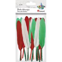 Opakowanie Piórka lotki 11-15cm mix 24szt