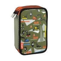 Opakowanie Piórnik 3-poziomowy z wyposażeniem Milan UNDER CONSTRUCTION zielony