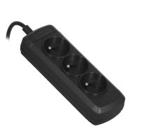 Opakowanie Przedłużacz Activejet (3 x UTE; 10 A; 1,8m; kolor czarny)