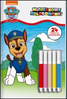 Okładka książki Psi Patrol. Numerkowe kolorowanki