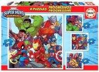 Opakowanie Puzzle 12+16+20+25 Marvel Super Hero Adventures G3