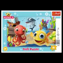 Opakowanie Puzzle 15 ramkowe Zabawy Rybki MiniMini 31402