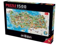 Opakowanie Puzzle 1500 Mapa Turcji