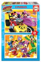 Opakowanie Puzzle 2x48 Myszka Miki i raźni rajdowcy G3