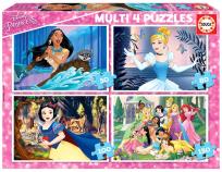 Opakowanie Puzzle 50+80+100+150 Księżniczki z bajek Disneya