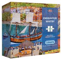 Opakowanie Puzzle 500 Statek Endeavour/Whitby/Anglia G3