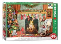 Opakowanie Puzzle 500 XXL Świąteczne ozdoby na kominku