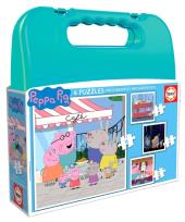 Opakowanie Puzzle 6+9+12+16 Świnka Peppa (walizka) G3