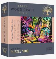 Opakowanie Puzzle drewniane 1000 Kolorowy kot TREFL