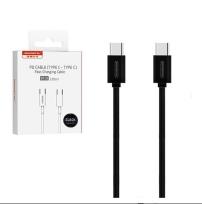 Opakowanie SOMOSTEL KABEL USB TYP-C TYP-C 5A 18W CZARNY 5000MAH POWER DELIVERY 1.2M SMSBT10