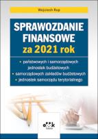 Okładka książki Sprawozdanie finansowe za 2021
