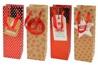 Opakowanie Torba prezentowa świąteczna 35,5x12,5x8 mix