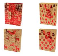 Opakowanie Torba prezentowa świąteczna 39x30x12 mix