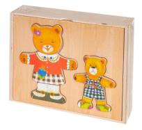 Opakowanie Układanka drewniana Dwa misie