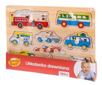 Opakowanie Układanka drewniana Pojazdy