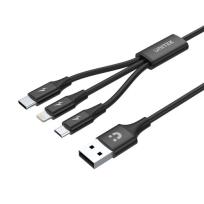 Opakowanie UNITEK PRZEWÓD USB 3IN1CHARGING (C,LIGHTNING,MUSB)