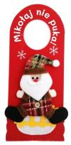 Opakowanie Zawieszka na klamkę Mikołaj