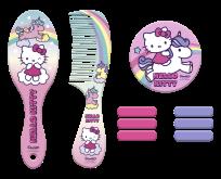 Opakowanie Zestaw akcesoriów do włosów w kosmetyczce Hello Kitty 10 elementów HK50104
