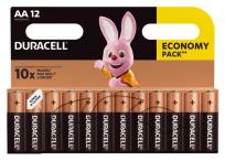 Opakowanie Zestaw baterii alkaliczne Duracell (x 12)