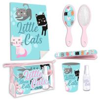 Opakowanie Zestaw toaletowy Little Cats 6 elementow KL10736
