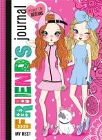 Opakowanie Zeszyt przyjaciółek 135x197/48K TW brokat różowy