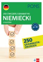 Okładka książki 250 ćwiczeń z gramatyki niemieckiej A1-B2 PONS
