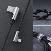 Opakowanie AUKEY CB-AL01 BLACK OEM KABEL LIGHTNING 2M 90°