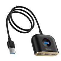 Okładka książki BASEUS HUB ADAPTER 4W1 USB 3.0/USB 3.0+3XUSB 2.0 C
