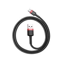Okładka książki BASEUS KABEL USB/USB-C CAFULE 2A 2M CZERWONO-CZARN