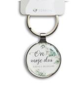 Opakowanie Brelok metalowy srebrny - On moje dni nasyca