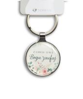 Opakowanie Brelok metalowy srebrny - Z całego serca