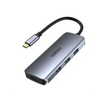 Okładka książki CHOETECH HUB USB-C 7W1 3XUSB 3.0 5GBPS 1 X HDMI 4K@30HZ HUB-M19