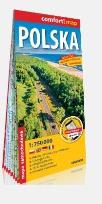 Okładka książki Comfort! map Polska 1:750 000 laminat w.2022